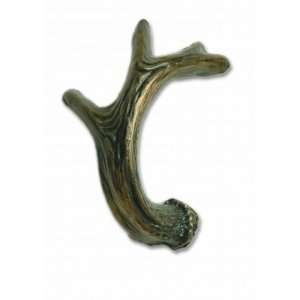  Deer Antler Cabinet Hardware Knob   Right Facing