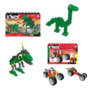  Racers and Dinosaurs 20 Plus Model Building Set Bundle Toys & Games