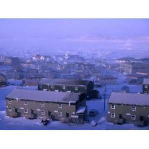  Spring Blizzard Engulfing Town, Iqaluit, Baffin Island 