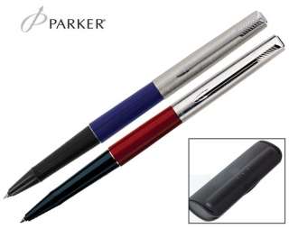 set of 2 parker jotter liquid ink rollerball medium point pens with 