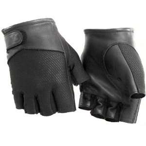 Road Pecos Mens Shorty Leather/Mesh Harley Touring Motorcycle Gloves 