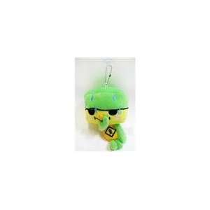  Stinky Tofu Green with Suction Cup 6 Plush Keychain Toys 