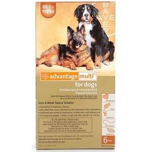  Advantage Multi for Dogs 88.1 110 lbs 12 pack Pet 
