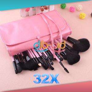   Professional Beauty Up Pink Makeup Brush 32 Pcs Set With Case  