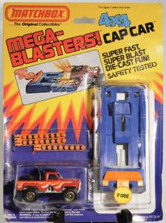 Matchbox MEGA BLASTER Cap Car Trail Tramp 1983 MOC  