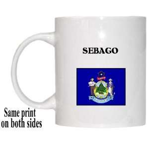  US State Flag   SEBAGO, Maine (ME) Mug 