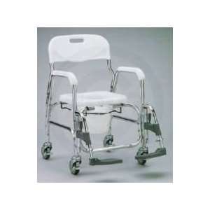    Med   Shower Chair/Commode with padded seat and swingaway footrests