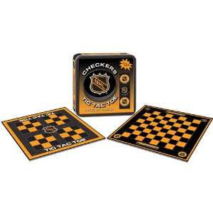  NHL Checkers / Tic Tac Toe Game Set (TIN) Sports 