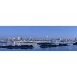  Rainbow Bridge and Tokyo Bay from Odaiba, Tokyo, Japan 