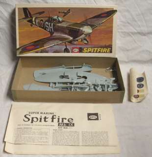 UPC SUPERMARINE SPITFIRE MK IX WWII AIRCRAFT MODEL KIT BOXED UNTOUCHED