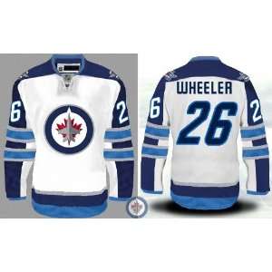  Jets Authentic NHL Jerseys Blake Wheeler AWAY White Hockey Jersey 