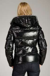 Moncler Quincy Black Grid Bubble Jacket for women  