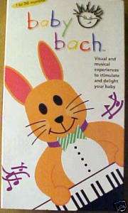 Baby Bach VHS 1 to 36 Months Stimulate & Delights Baby  