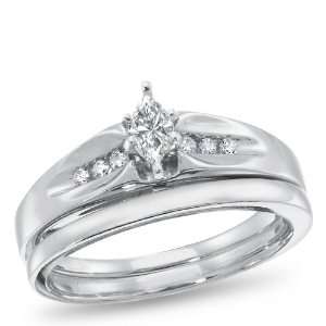  Angelina, P4 Diamond Bridal Set, 1/5 carat total weight Jewelry