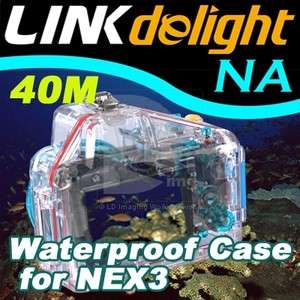 40M Waterproof Underwater Camera Case for Sony NEX 5 W/ 16mm F2.8 Lens 