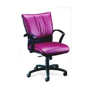  LA Z Boy Carrara Mid Back Leather Office Chair, 92D15 