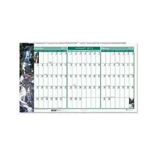   World Three Months/Page Wall Calendar, 21 x 12 3/8,: Home & Kitchen