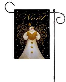 Christmas Noel Caroling Snow Angel Toland Sm Mini Flag  