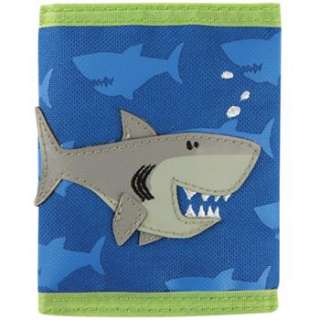 Stephen Joseph Childrens Shark Boys Wallet Tri fold with Coin zipper 