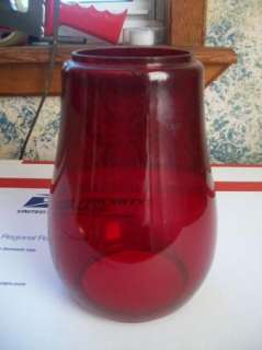 Vintage Ruby Red Glass Globe Train,Barn Lantern  