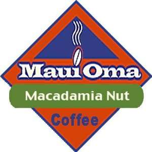 Hawaii Maui Oma Coffee 8 oz. Bean Macadamia Nut  Grocery 