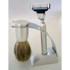  Shaving Shave Set Modern Look Mach 3 Razor Badger Brush 