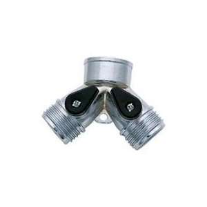  6 PACK TWO WAY HOSE CONNECTOR, Color CHROME (Catalog 