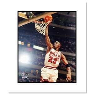  Michael Jordan Chicago Bulls NBA Double Matted 8x10 