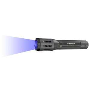  InForce 9V Military Flashlight, Black w/ Royal Blue LED 