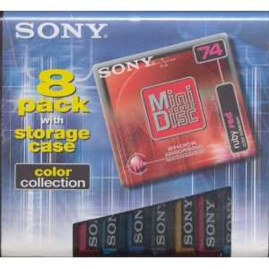  8 Pack Recordable Mini Discs w/Storage Case Electronics