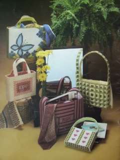 NEEDLEPOINT TOTES FOR PLASTIC CANVAS, Pattern Book, 10 BEAUTIFUL 