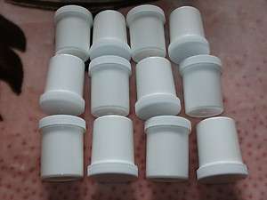 oz.White Plastic Jars.Organizer cups.Lot of 12.  