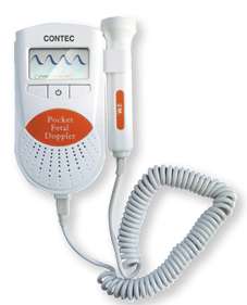 CONTEC fetal doppler prenatal baby heart rate monitor with 2MHZ probe 