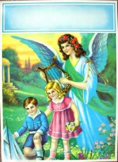 1950s Calendar Print Proof Heavenly Guidance Angel  