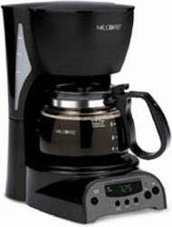 Mr. Coffee 4 Cup Programmable Coffeemaker   Black  DRX5 072179228134 