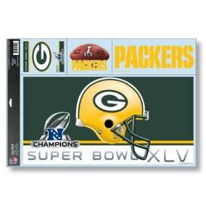   PACKERS 2010 NFC CHAMPS 11X17 WINDOW CLING DECALS