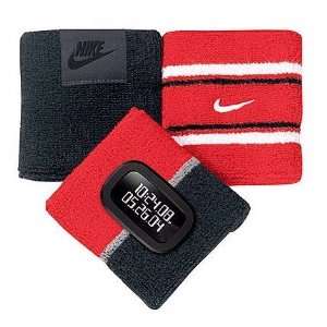 Nike Cuff Watch   Black/Medium Grey/Sport Red   WR0094 902  