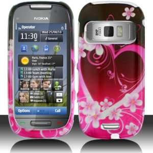   Purple Love Protective Case Faceplate Cover For Nokia Astound C7 00