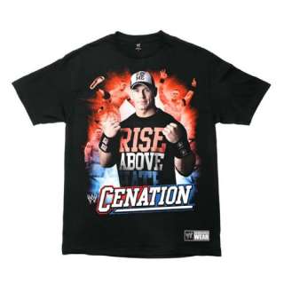 JOHN CENA Rise Above Hate Pose WWE Authentic T shirt NEW  
