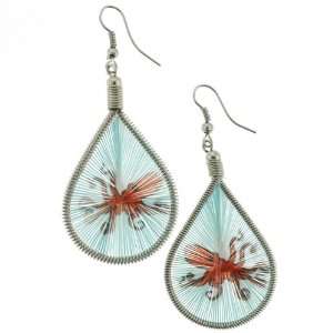 Colorful Handcrafted Earrings in Octopus Image   2.5 Overall Length 