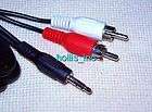   Sirius Satellite Radio 6 ft 3.5 mm To RCA Aux Stereo Audio Cable 3.5mm