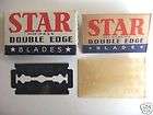 VINTAGE STAR 6NX DOUBLE EDGE RAZOR BLADES,NOS BOX OF 4