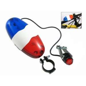  Police 4 Melody Bicycle Power Horn Siren with 6 LED Red 