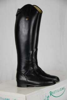 RECTILIGNE MARYLAND LEATHER RIDING BOOT Black 42 N M  