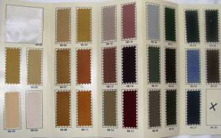 Taffeta Silk Shade / Color Card, 28 Actual Fabric Sampl  