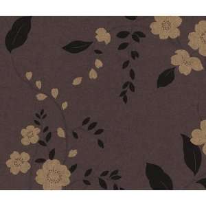  Floral Vines Brown Wallpaper in Simplicity 2014