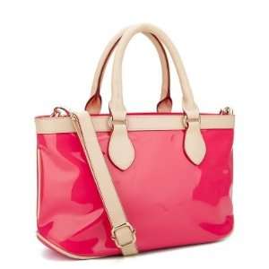 Faux Patent Leather Purse Satchel Shoulder Bag Handbag Cute Bright 