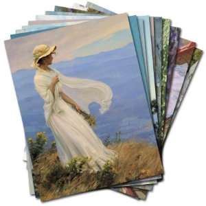   of 12 Assorted Greeting Cards and Patterned Envelopes
