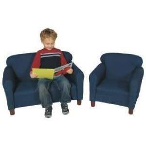   Play CK222 P C Blue Pin Dot Pattern Chair with Legs