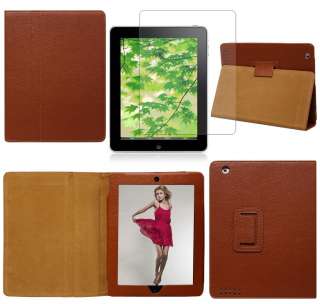 color Leather Case Cover w/Stand for Apple iPad 2 2nd  
